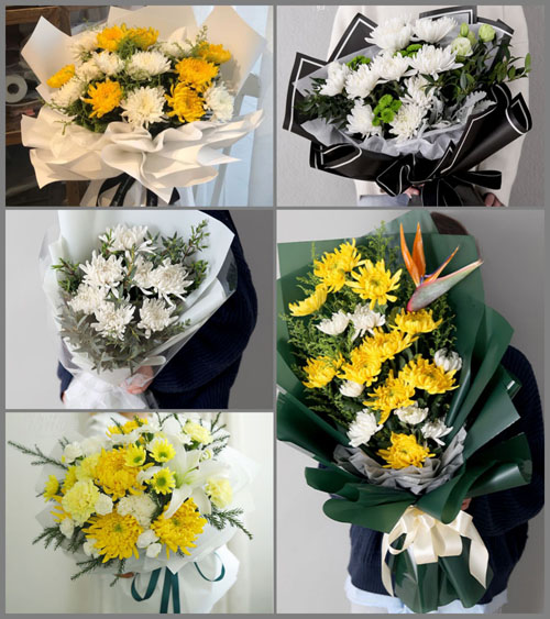 浙江省绍兴越城区灵芝镇后诸村白事花束代送